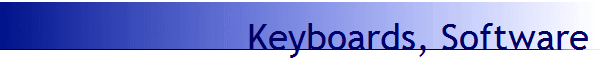 Keyboards, Software